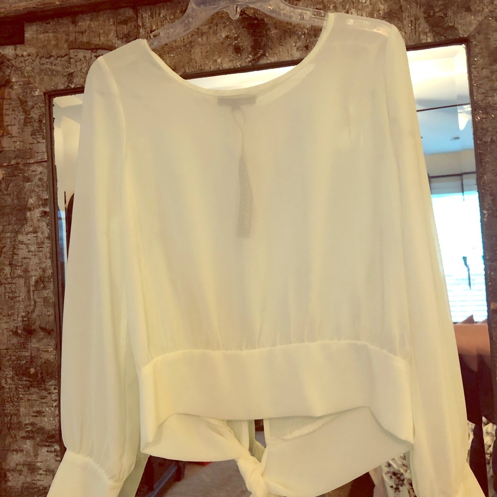 Papermoon cream blouse